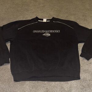 Vintage Harley-Davidson Men's Black Crewneck Sweater SEE PHOTOS